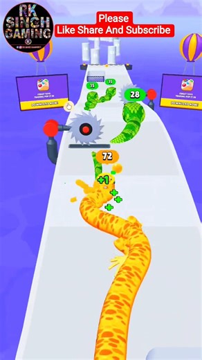 sabse bada snake pakad liya 🐍 snake run 3d Gameplay🪱🐍 #gaming #snakegame #comedy
