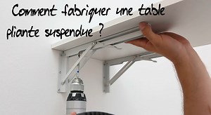 Comment fabriquer une table pliante suspendue ?