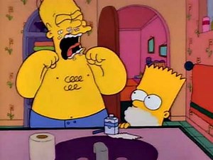 S02E11 - Homer Teaches Bart How to Shave