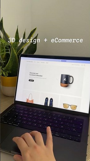 Use 3D to showcase your products 😍 #ecommerce #3d #3ddesign #3dart #webdesign