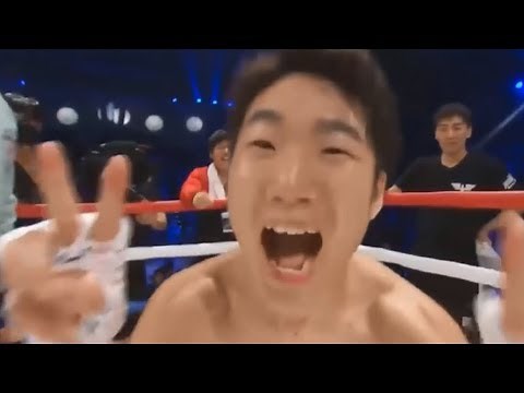 WBC世界ライトフライ級チャンピオン拳四朗KOシーン