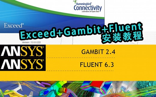 Exceed Gambit Fluent 流体力学仿真套件 安装流程