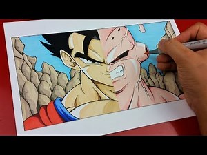 Drawing Ultimate Gohan VS Super Buu | Dragonball Z | TolgArt