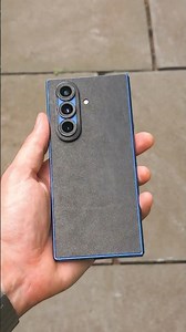 Z Fold7 Black Leather Skin! 🖤