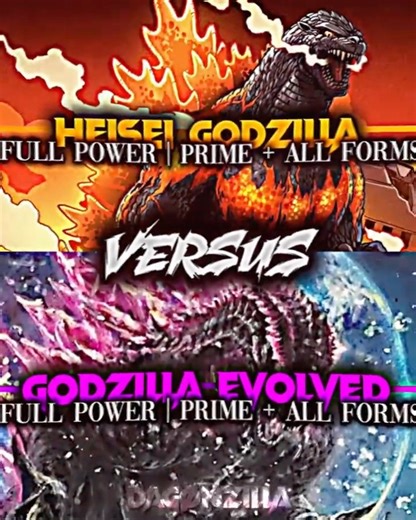 Godzilla evo vs Burning Godzilla