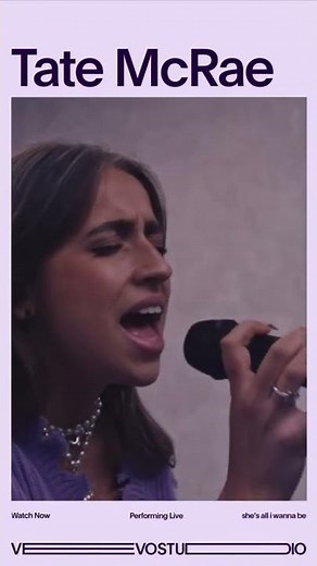 Tate McCrae performs “she’s all i wanna be” in the Vevo Studio