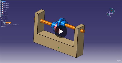 Oldham s Coupling Motion Simulation in CATIA V5 | Shubham Pawar posted on the topic | LinkedIn