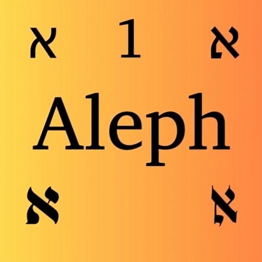 The Beauty of the Aleph - The First Hebrew Letter
