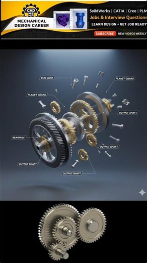 How a Differential Gear actually works?​ #MechanicalEngineering​#CADModeling​ #3DAnimation #shorts