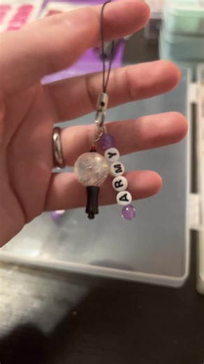 Saw a fellow Army making mini-lightstick keychains and decided me and my besties needed ones as well ❤️ #sailorcorley #ARMY #bts