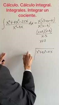 Cálculo. Cálculo integral. Integrales.
