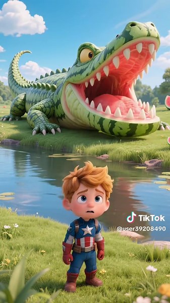 Spider Man vs. Giant Crocodile: Kids Cartoon Adventure