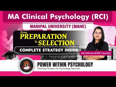 MA Clinical Psychology (RCI) Manipal University | Complete Preparation Strategy & Selection Guide