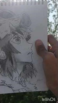 best edit and drawing of inosuke edit #demonslayeredit