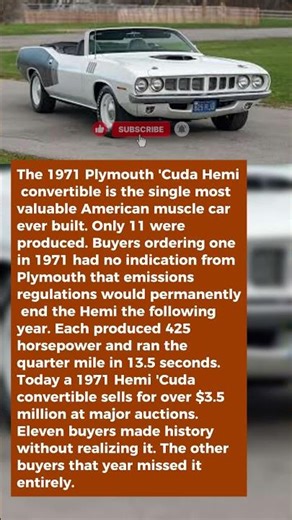 The Last Year Plymouth Built a Savage 'Cuda Nobody Knew Was the Final Chapter