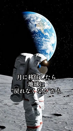 月に住むと、もう地球には戻れない？ #宇宙 #科学 #月 #宇宙飛行士 #月移住 #重力 #宇宙開発 #宇宙の謎 #未来技術 #サイエンス #shorts