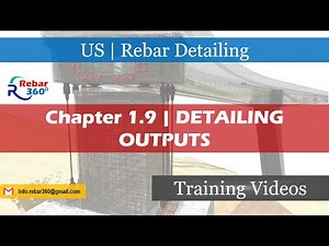 1.9 Detailing output | US | Rebar Detailing Training | Rebar 360
