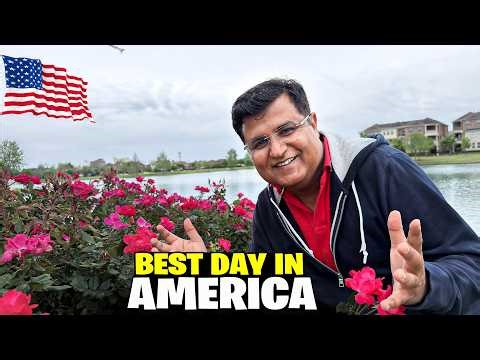 Most beautiful day in America 😍🇺🇸 Indian food, desi Chai aur Barish ☔️