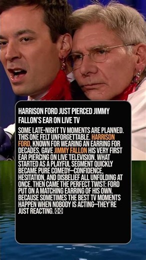 Harrison Ford Just Pierced Jimmy Fallon’s Ear on Live TV 😳😂