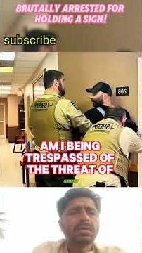 Cops Brutally Arrest Man Over Simple Sign 🚔💥