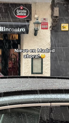 Snow in Madrid on December 21