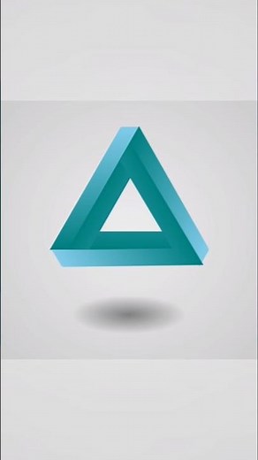 Impossible Triangle Logo Design | Minimalist Geometric Logo In Pixellab Tutorial#logodesign #shorts