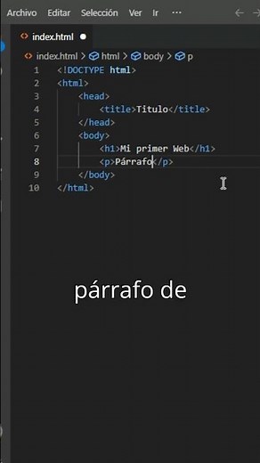 ¡Cómo crear tu primer página web con HTML!