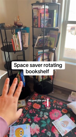Space Saver Rotating Bookshelf for Home Libraries