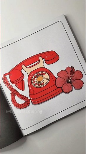 Kiki Vera | Cute & Cool Coloring Book| ☎️✨ Retro Phone Coloring Page #coloring