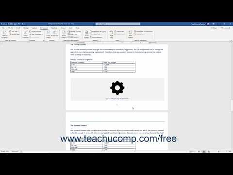 Word 2019 and 365 Tutorial Inserting a Table of Figures Microsoft Training