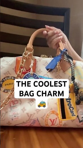 The Most Unique Bag Charm For My LV Speedy 🚕
