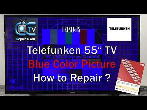 Telefunken 55 Inch TV LU55FZ41B Smart TV Blue Screen Problem - Blaues Bild - LED Backlight Repair