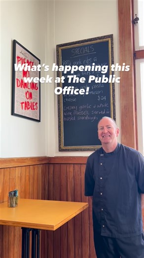 Here’s what’s happening this week at The Public Office. We are closed Saturday and Sunday so come and see us Wed-Fri! | The Public Office