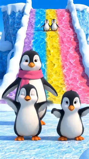 Baby Penguins Dancing | Cute Penguin Cartoon for Children #shortvideo #shorts