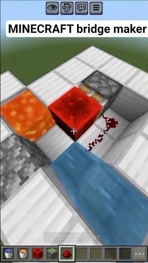 Minecraft Bridge Maker | redstone hack | #shorts #minecraft