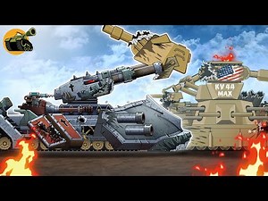 Ratte V2 vs KV44 - The Fall of KV44 Max #kv6 #cartoons_about_tanks_english #gameoftanks #xetăng