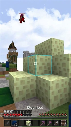 The Wall Strat #minecraft #mincraftpvp #minemen #hypixel #bedwars