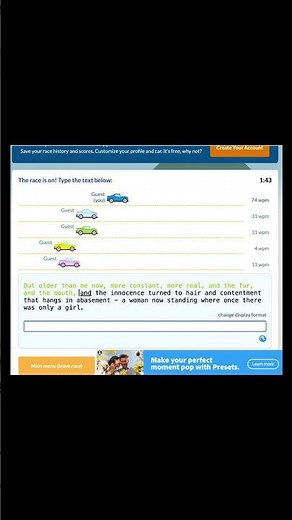 Can You Win This Typing Race? 🏁 99% Fail!