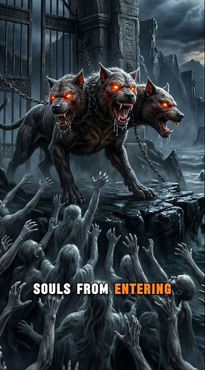 Cerberus wasn’t just a monster… he was a prisoner guarding the dead. 👁️🔥