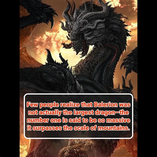 Few people realize that Balerion was not actually the largest dragon—the number one is said to be so massive it surpasses the scale of mountains.#us #TikTokScenesRentFreeContest #HouseoftheDragon #GameofThrones #fyp