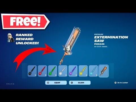 *FREE* Ranked Reward "Extermination Saw" Pickaxe!