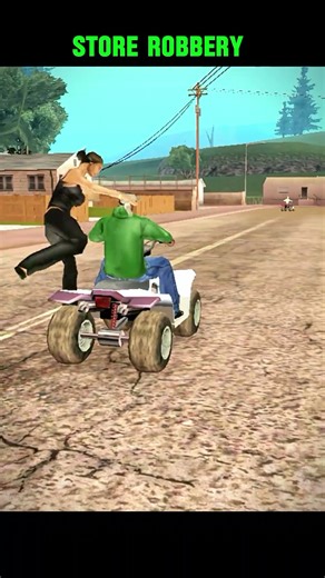 Store Robbery in gta san andreas #shorts