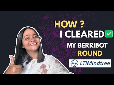 | LTIMINDTREE | How I Cleared✅my Berribot round 2025🎓batch✍️Tips and Exact Questions asked💥📚
