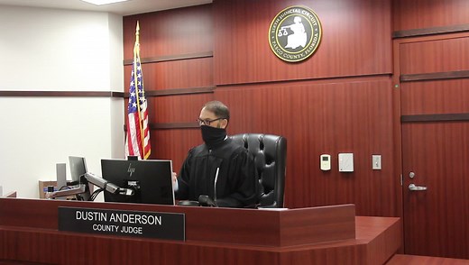Newly-appointed Pasco County Judge Dustin Anderson presided over some cases involving county ordinance violations on Thursday, Oct. 21, 2021, on what was his first month on the bench since his appointment by Gov. Ron DeSantis in September. Judge Anderson graduated magna cum laude from the University of Kentucky in 1999 with a bachelor's degree in history and political science, and from the University of Florida College of Law in 2002 with honors. After acquiring his law degree, he worked as a pr