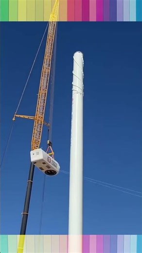 Wind Turbine Installation – Epic Process! 🌬️⚡