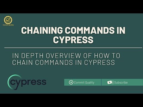 Cypress Tutorial: How to Chain Cypress Commands | Mastering Cypress Automation