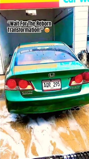 Satisfying Civic Reborn Wash 🚗 | Car Lovers Must Watch #shorts #cardetailing #carlover