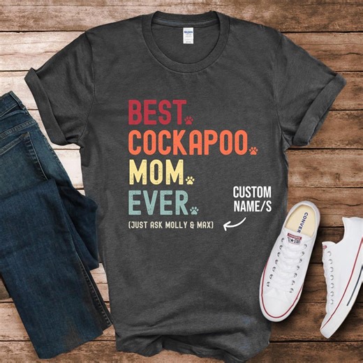 Cockapoo Dog Mom Gifts. Best Cockapoo Mom Ever T Shirt Tshirt T-shirt Tee Top. Womens Cockapoo Mom Gift. Mother's Day Gift From Cockapoo - Etsy