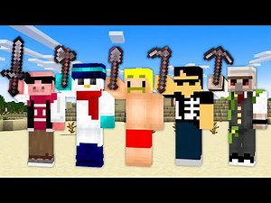 [Minecraft] Cooperate to survive in a world where each person can only use one tool!