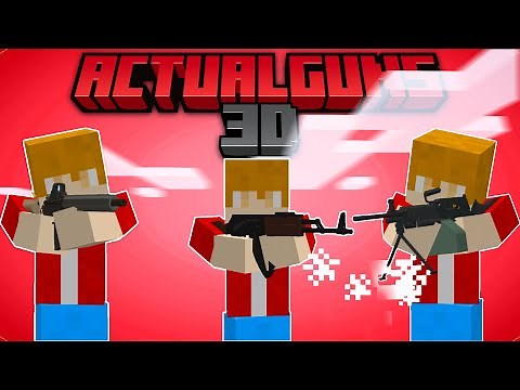 O Incrível Addon de Armas 3D para Minecraft PE 1.16 Atualizou! ActualGuns3D (Bedrock)